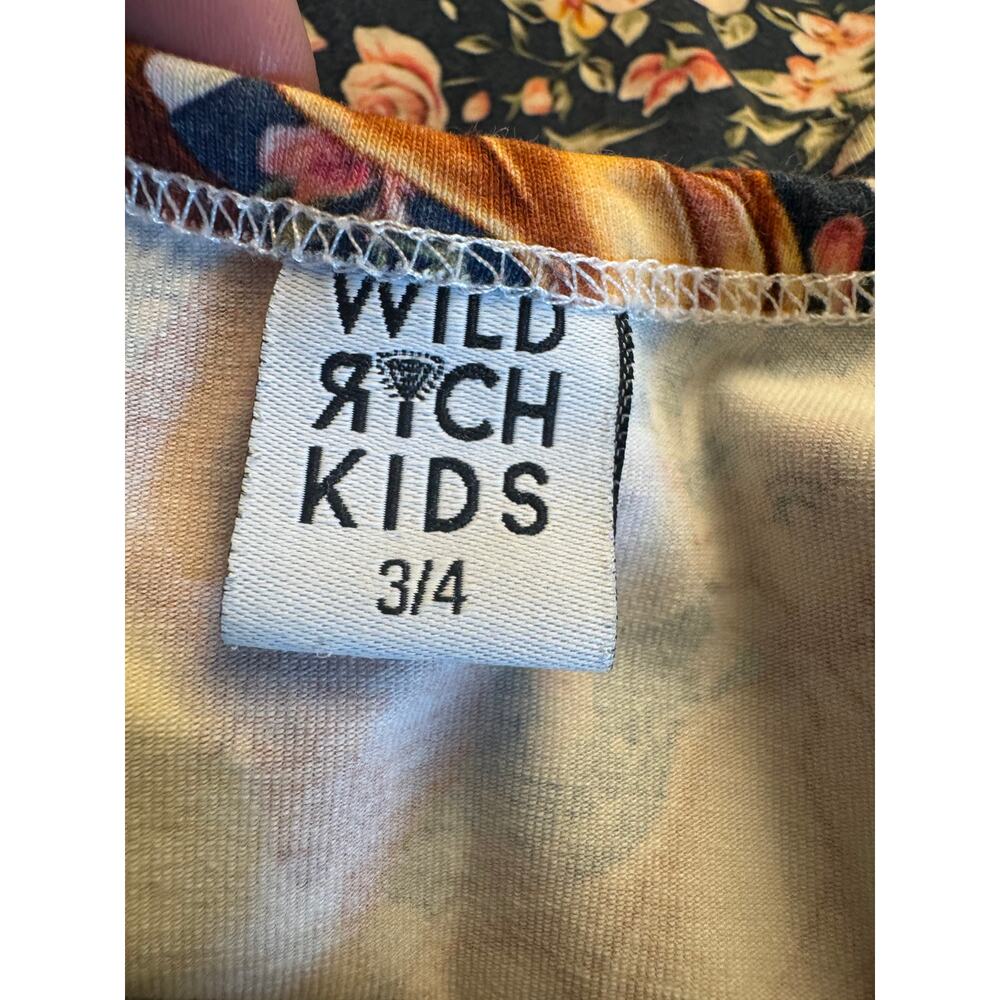 Wild Rich Kids Disney Lion king blue and pink flower dress girls 3/4 - Picture 3 of 3